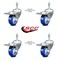 Service Caster 3 Inch Blue Polyurethane Swivel 3/8 Inch Stem Caster Set with Total Lock Brake SCC-TSTTL20S314-PPUB-BLUE-381615-4 - alternate 5